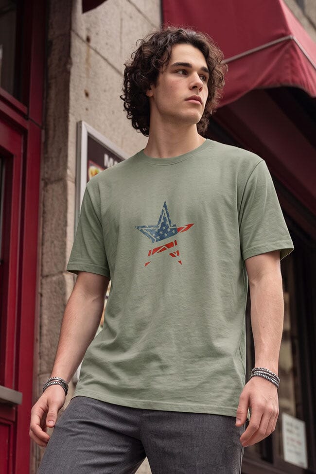 Men's Retro Star Tee Shirt