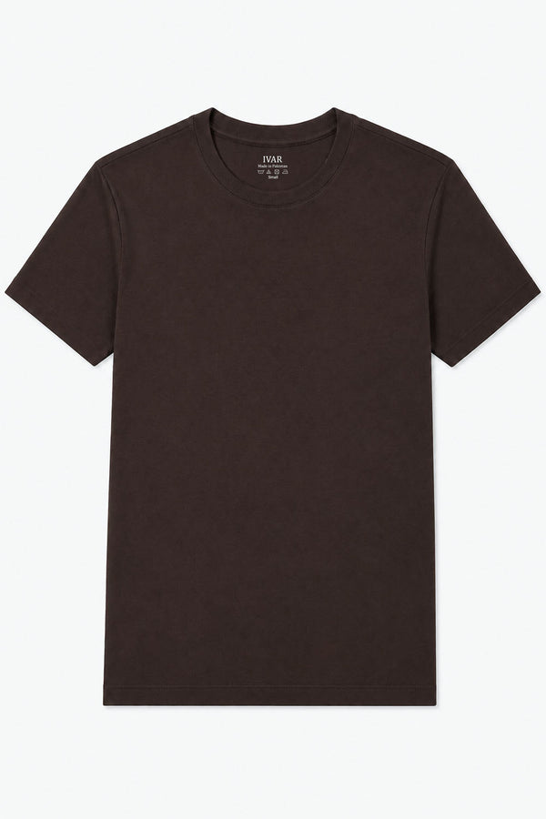 IVAR Tapered Fit Brown Tshirt